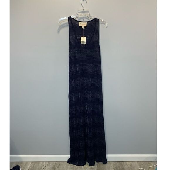 NWT Two by Vince camuto navy metallic maxi dress - Picture 5 of 12